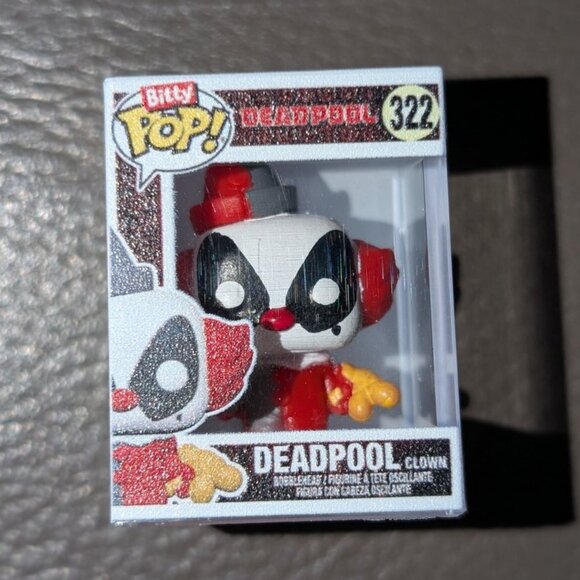 🐲3 FOR $9🦄 Funko Bitty POP 322 Marvel Deadpool Clown Mini Figurine Figure - Picture 1 of 6